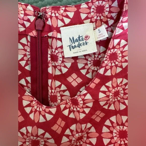 Mata Traders Sleeveless Cotton Dress - Size SMALL - Picture 5 of 8